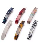 6 Pcs Tortoise Shell Acetate French Design Hair Barrettes for Women - Stylish Hair Clips - Buy Online on GoSupps.com