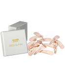 Hair-like Loved 14 Pcs Snap Hair Clips for Women & Kids - Rose Gold 4cm Metal Hair Clips with Storage Box - Buy Online on GoSupps.com