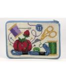 Sewing Cosmetic Purse Needlepoint Kit - DIY Craft Supplies - Buy Online on GoSupps.com