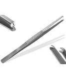 Exclusive 20 cm Grill Tweezers | Kitchen & Cooking Tweezers with V 1:2 Teeth - Hardened Stainless Steel - Buy Online on GoSupps.com