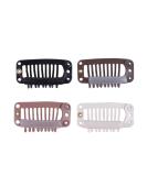 Wig Clips with Rubber Snap Clips - 24 Pieces 32mm Blonde 9-Tooth Wig Combs for Secure Hairpieces | International Shipping - Buy Online on GoSupps.com
