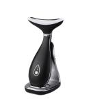 VRAIKO Lily Neck Face Massage Device - Anti-Aging Skin Rejuvenation with Thermal LED Vibration - Lift & Tighten Sagging Skin (Matt Black) - Buy Online on GoSupps.com
