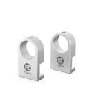 Fzone Mini Aquarium Fastening Clamp - Aluminum Alloy Bracket for Borderless Aquariums | Water Pipe Holder with Anti-Overrun Card Slot | 2 Piece Clamp-L - Buy Online on GoSupps.com