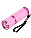 Anself Mini UV Gel Curing Lamp Handheld Nail Dryer Flashlight - 9 LEDs 395nm UV Detector for Facial M-ask - Buy Online on GoSupps.com
