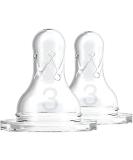 Dr.Brown's Options narrow teat for baby bottles +6 months transparent - Buy Online on GoSupps.com