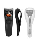 Travel Razor Case Set - Portable Silicone & Plastic Protector, Dark Gray - Buy Online on GoSupps.com