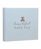 Widdop New Baby 50 6'x4' Photo Album with Silver Teddy Attachment - Baby Boy Photo Album - Buy Online on GoSupps.com