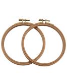 2 Pack 5 Inch Guofa Beech Wood Embroidery Hoops for Cross Stitch and Decoration - 5in/13cm Hoops - Set of 2 - Buy Online on GoSupps.com
