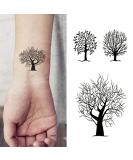 Oottati Tree Totem Temporary Tattoo Stickers - Small & Cute Design for Kids & Women - Long Lasting Fake Tattoos - Buy Online on GoSupps.com