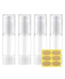 Toureal 30ml Plastic Airless Pump Dispenser Empty Pump Bottle Travel Dispenser Bottle Plastic Bottles for Cosmetics Cream 4pc - Buy Online on GoSupps.com