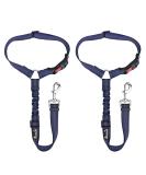 Slowton Dog Car Belt - 2-Piece Adjustable Headrest Safety Harness with Reflective Rubber Strap for Secure Travel - Buy Online on GoSupps.com