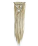 S-noilite 23 Inch Bleach Blonde Clip In Hair Extensions - 8pcs Full Head Set | Sexy Lady Fashion Choice in 60 Colours - Buy Online on GoSupps.com