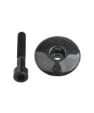 Wanyifa 1 1/8" 3K Carbon Fiber Cycling Headset Stem Top Cap with M6x35mm Titanium Bolt Glossy With Black - Buy Online on GoSupps.com