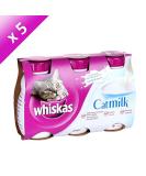 Buy WHISKAS Gourmet Milk Bottles for Cats & Kittens - Rich in Vitamins & Calcium - 5 Pack (3 x 200 ml) - International Shipping Available - Buy Online on GoSupps.com