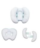 Blublu Park 2-in-1 Travel Pillow - Adjustable Banana Shape Baby Neck Support Cushion for Car Seat - Blue (3-12 Months) - Buy Online on GoSupps.com