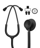 FriCARE Lightweight Dual Head Stethoscope for Medical Professionals Doctors, Aluminum Chestpiece and Headset (Black) - Buy Online on GoSupps.com