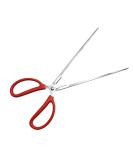 38cm Black Stainless Steel Aquarium Food Tweezers - Rust-Resistant & Perfect for Feeding Reptiles Plants & Spiders - Buy Online on GoSupps.com