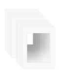 ZBEIVAN 11x14 White Picture Mats - Pack of 12, Bevel Cut Frame Mattes for 8x10 Pictures - Buy Online on GoSupps.com