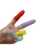 100 Pcs Finger Cots Cotton Material with Elasticity Finger Guards Hand Toe Thumb Fingertips Sleeves Protector by EORTA, Comfortable, Breathable, Absorb Sweat, Reusable, Multicolor cotton Mixed Color - Buy Online on GoSupps.com