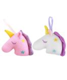 FRCOLOR 2pcs Unicorn Bath Body Sponges - Exfoliating Shower Poufs & Loofahs for Kids - Fun Flower Bath Toys - Perfect for Girls - Buy Online on GoSupps.com