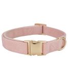 Yudote Ultra-Like Dog Collar - Natural Cotton Cord for Large Dogs with Sensitive Skin - Dusty Pink (L 1-Pack) - Buy Online on GoSupps.com