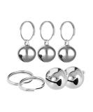 Partns Silver Dog Bells - 5 Pack Jingle Bells for Dog Collars & Decor | Durable Metal Key Rings - Buy Online on GoSupps.com
