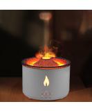 360ML Essential Oil Volcano Humidifier with Flame Lights - 2 Mist Modes, Waterless Auto Shut-Off - Ideal for Bedroom and Office - GJCrafts - Buy Online on GoSupps.com