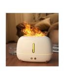 GRETREE Aroma Diffuser 250ML - Fire Flame Effect LED 3D Quiet Ultrasonic Essential Oil Humidifier - White - Buy Online on GoSupps.com
