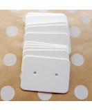 200 PCS Earring Display Cards White Paper Earrings Tags  1.10 x 1.57 Ear Stud Earring Card for Handmade Earrings  Studs Selling and Small Jewelries (White) 1.10 X 1.57 White - Buy Online on GoSupps.com