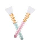 2 PCS Silicone Face Mask Brush,Mask Beauty Tool Soft Silicone Facial Mud Mask Applicator Brush Hairless Body Lotion And Body Butter Applicator Tools - Buy Online on GoSupps.com