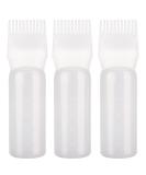 XNHIU 3 Pack Hair Dye Brush Bottle Root Comb Applicator Bottle Comb Hair Dye Bottle with Graduated Scale (White) - Buy Online on GoSupps.com