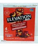 Elevation by Millville Dark Chocolate Cashew Cherry Fruit and Nut Bars - 4 Pack (5.6oz/160g) - International Shipping - Buy Online on GoSupps.com