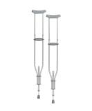 Drive Medical RTL10433 Adjustable Silver Crutches for Walking - Lightweight & Comfortable - Buy Online on GoSupps.com