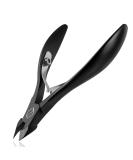 FERYES Cuticle Nippers - Professional Stainless Steel Cuticle Cutter and Trimmer for Manicure - Black - Buy Online on GoSupps.com
