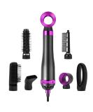 6 in 1 Hot Air Brush - Professional 800W Styler for Curling Volumizing & Straightening - Interchangeable Brush Head - Ships Internationally - Buy Online on GoSupps.com