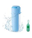 Portable 420ml Dog Water Bottle | Safe Aluminum Pet Drinking Bottle for Dogs & Cats | Ideal for Walking Hiking & Running - Blue - Buy Online on GoSupps.com