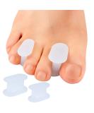 Sumiwish Flanged Toe Spacer - 12 Pack Bunion Corrector & Silicone Toe Separator for Overlapping Toes | Size L&S - Optimal Comfort & Support - Buy Online on GoSupps.com