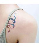 Oottati Small Cute Colored Snake Temporary Tattoos Stickers (2 Sheets) - T-148 - Buy Online on GoSupps.com