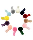 Lurrose 12pcs Pom Pom Ball Hair Clips | Cute Alligator Hairpins | Fur Ball Christmas Hair Clips - Perfect for Kids & Teens - Buy Online on GoSupps.com