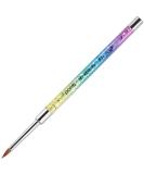 PANA Kolinsky 3D Acrylic Nail Brush with Liquid Glitter Handle - Professional Manicure Pedicure Tool (Rainbow Color, Size #5) - Buy Online on GoSupps.com
