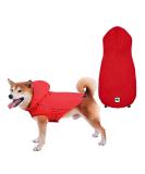 Waterproof Dog Raincoat with Reflective Strip | Zip Jacket XS-XXXL Yellow Red Navy Blue - Buy Online on GoSupps.com