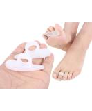4x Silicone Gel Toe Separator for Hammer Toe & Hallux Valgus Correction | Comfortable Foot Pain Relief - Buy Online on GoSupps.com