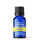 Lemon Essential Oil 15ml - 100% Pure Organic & Undiluted - Spark Naturals - Therapeutic Grade for Aromatherapy & Diffusers - Buy Online on GoSupps.com