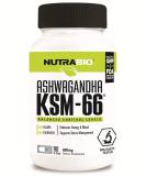 NutraBio Labs Ashwagandha KSM-66 - 600mg, 90 V-Caps | Premium Stress Relief & Energy Booster - Buy Online on GoSupps.com