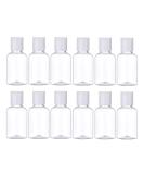 Prochive 50 ml Clear Travel Bottles Set Empty Transparent Plastic Travel Toiletries Liquid Containers Bottle for Shampoo Conditioner Lotion Pack of 12 - Buy Online on GoSupps.com