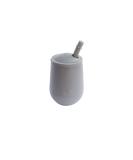 ez pz Mini Cup + Straw Training System - 100% Silicone Training Cup for Infants + Toddlers - Designed by a Pediatric Feeding Specialist - 9 Months+ (Gray) - Buy Online on GoSupps.com