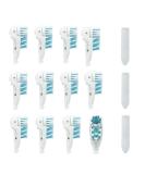 EBIEFLY 12 Pcs Dual Clean Electric Toothbrush Replacement Brush Heads for Oral-B 4732 3733 4734 - Sensitive White Refill Accessories - Buy Online on GoSupps.com