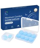 Soft Moldable Silicone Ear Plugs | 32 dB NRR Noise Reduction for Sleep, Concerts, Swimming, Shooting | Reusable Earplugs for Snoring, Airplane, Musicians & Motorcycle - Buy Online on GoSupps.com