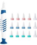 Ear Wax Remover Kit with 16 Soft Silicone Tips - Gentle Ear Cleaning Tool for Adults and Kids - Buy Online on GoSupps.com