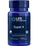 Life Extension Super K with Advanced K2 Complex 90 Softgels (3 Pack) - Buy Online on GoSupps.com